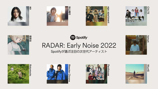 Spotify2022Nɖi҂lNXguCNA[eBXg10guRADAR: Early Noise 2022vƂĔ\