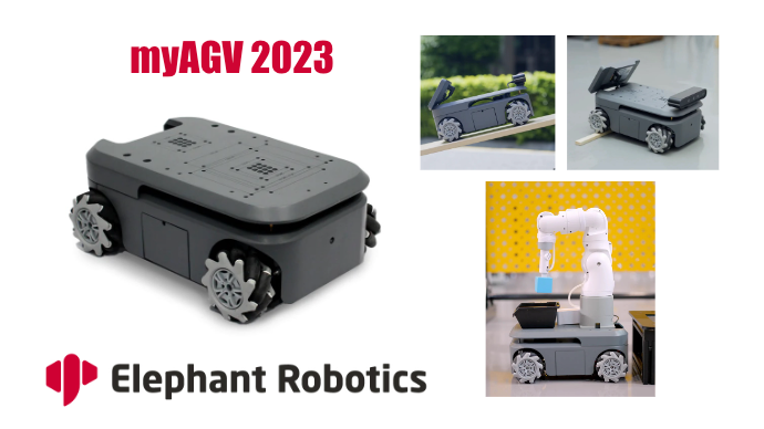 Elephant RoboticsЂAGV(l)̐V^umyAGV 2023voARaspberry Pi 4ڔŁAJetson NanoڔłXCb`TCGXŔ̔Jn