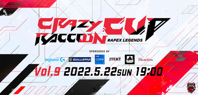 vQ[~O`[@Crazy RaccoonÂu9 Crazy Raccoon Cup Apex LegendsvAMildomɂ522ijzM