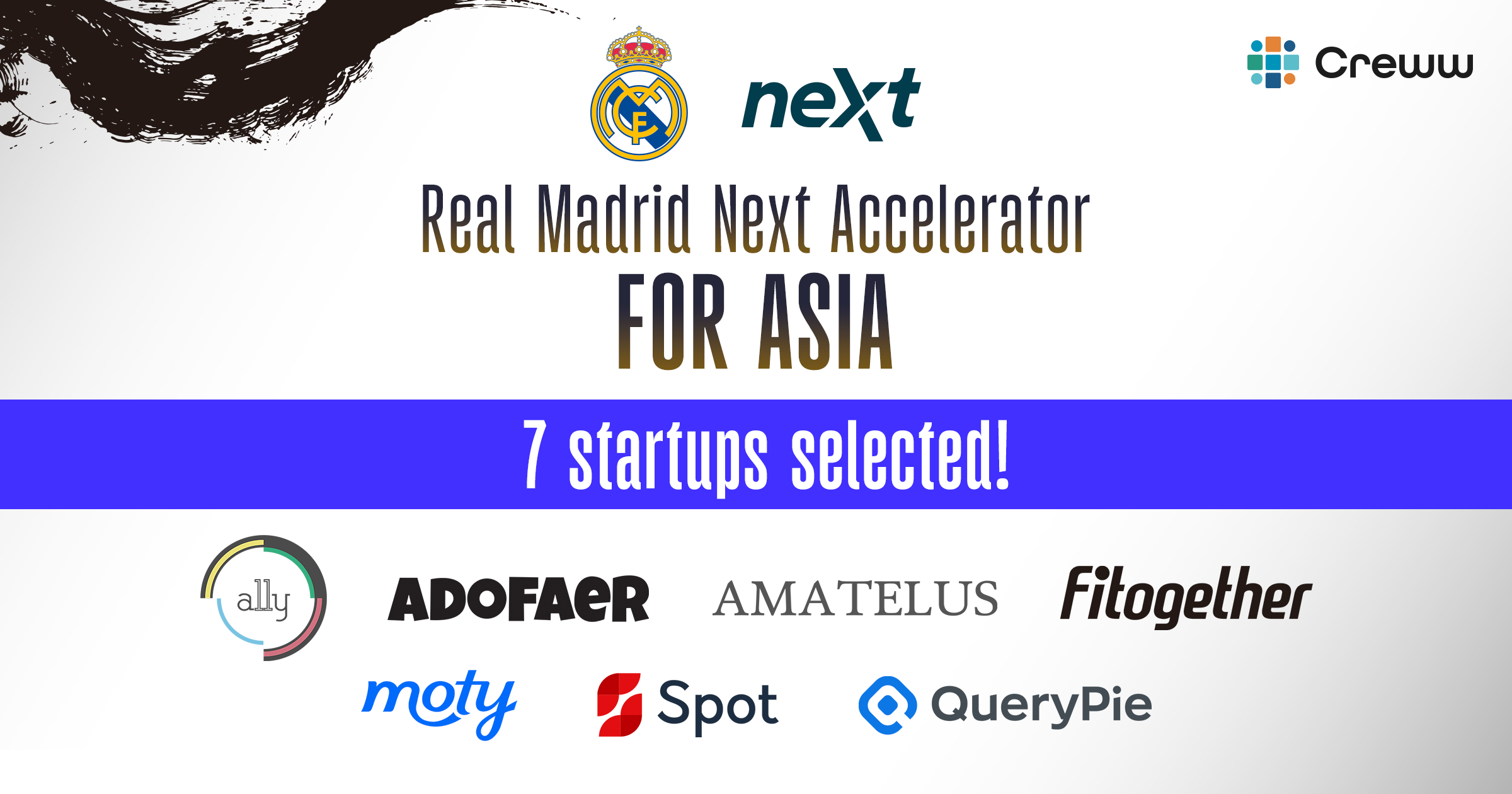 CrewwAAE}h[h̃Cmx[VvWFNgƂ̋nvOwReal Madrid Next Accelerator for AsiaxɂăAWÃX^[gAbv7Ђ̑