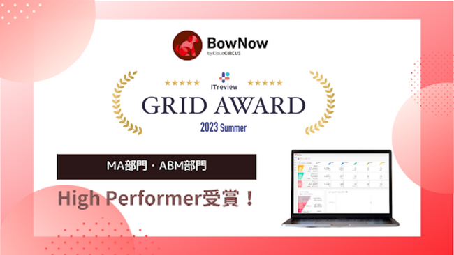 Cloud CIRCUSMAc[wBowNowxAuITreview Grid Award 2023 Summerv MAABMHigh Performer܁I
