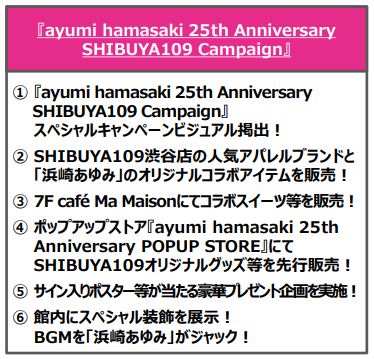 wayumi hamasaki 25th Anniversary SHIBUYA109 Campaignx