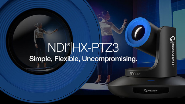 NDI|HX3 \A NewTek ЂKiɑΉ PTZ J𔭕\