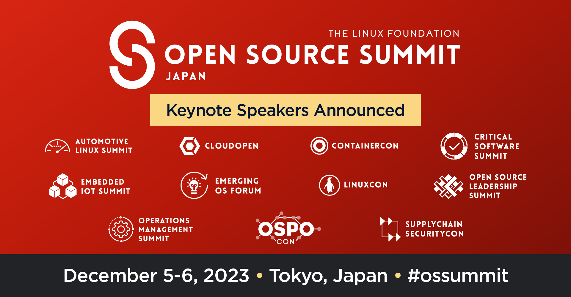 Linux FoundationAOpen Source Summit Japan 2023 ̊u҂𔭕\