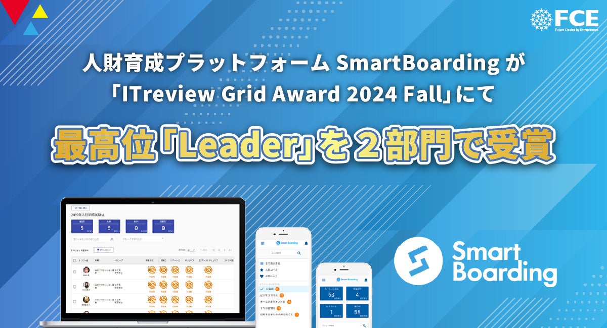 y1100ГIzl琬vbgtH[SmartBoardinguITreview Grid Award 2024 Fall vɂ ōʁuLeadervQŎ