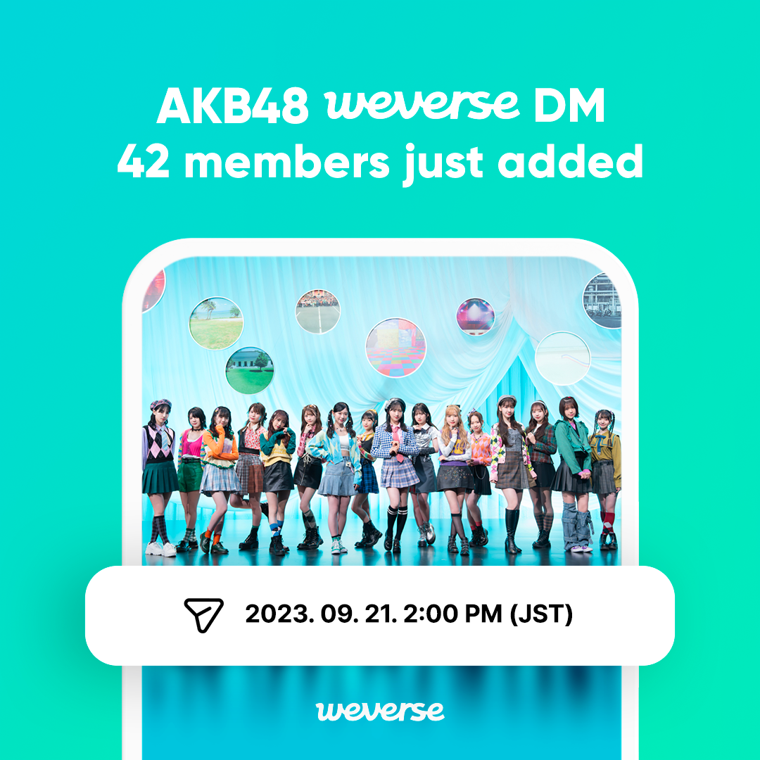 AKB48̌WeverseR~jeBɐV42l̃o[QI