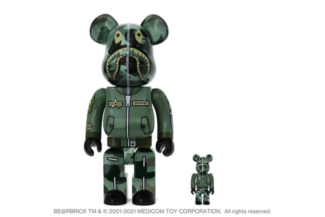 BAPE(R) x ALPHA INDUSTRIES x BE@RBRICK