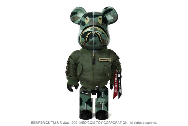 BAPE(R) x ALPHA INDUSTRIES x BE@RBRICK