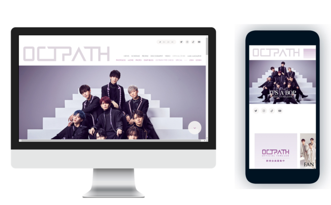 wPRODUCE 101 JAPAN SEASON2x̌K8ŌꂽOCTPATHIuOCTPATH OFFICIAL SITE / OFFICIAL FANCLUBvI[v̂m点