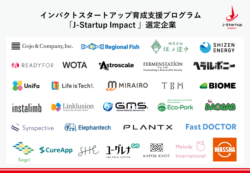 TBMAoώYƏȂ^cCpNgX^[gAbv 琬xvOu J-Startup Impact vɑI