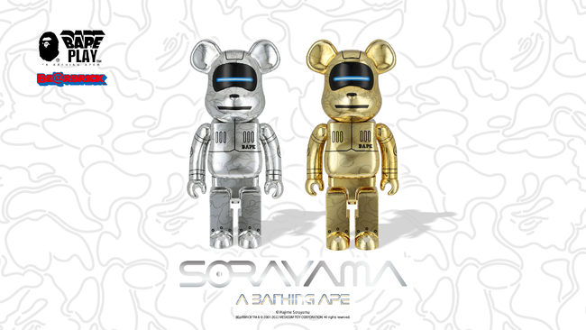 A BATHING APE(R) ~ HAJIME SORAYAMA BABY MILO(R) BE@RBRICK100% & 400% / 1000