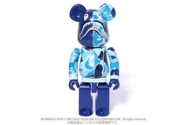  BE@RBRICK BAPE(R) ABC CAMO SHARK PINK / BLUE