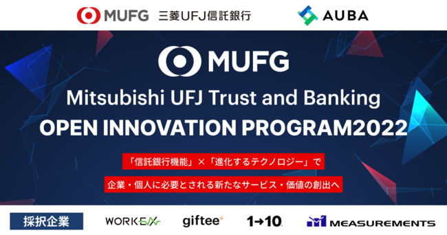 yAUBA ~ OHteiMszwMitsubishi UFJ Trust and Banking Corporation Open Innovation Program 2022x4Ђ̑I