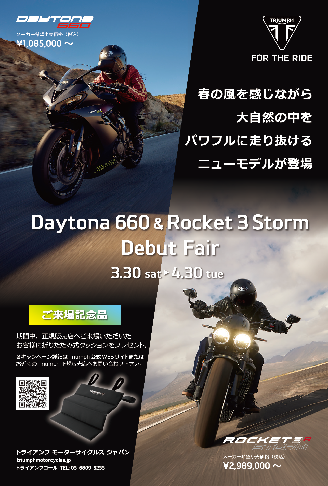 gCAtDaytona 660  Rocket 3 Stormfr[tFAJÂ̂m点