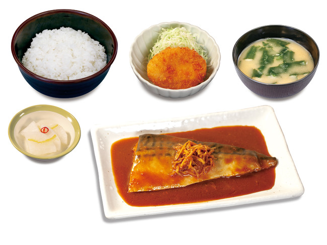 【松のや】人気定番和食を松のやで。「さば味噌御膳」発売