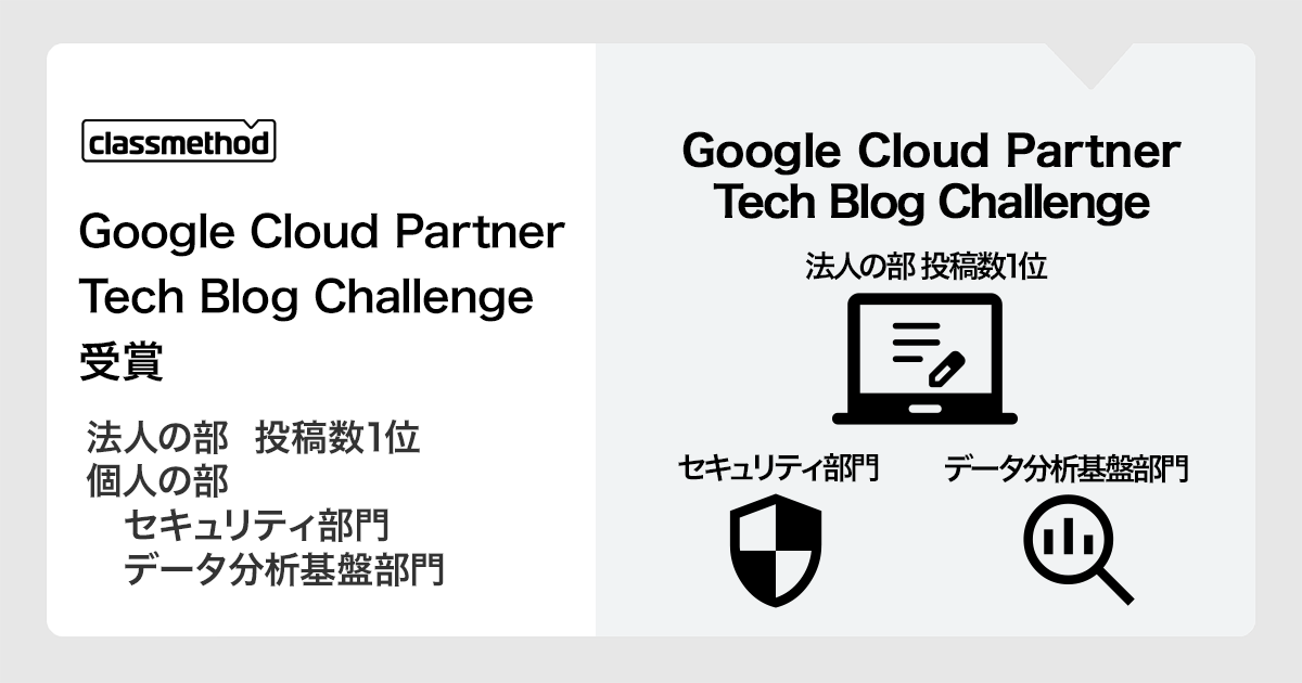 NX\bhAuGoogle Cloud Partner Tech Blog ChallengevɂĖ@l̕Ee1ʁAl̕2Ŏ