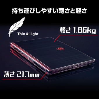 ^т₷Q[~Om[gPCŐVo[W y1.86kgGeForce RTX(TM) 3060 Laptop GPU Amazon胂fuGF65-10UE-437JPv