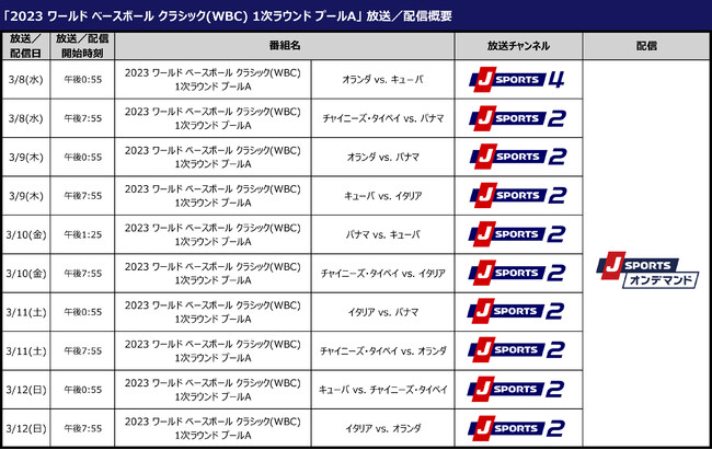 3/8()JIu2023 WORLD BASEBALL CLASSIC(TM)vS/zMI1Eh`X܂39͐p/LIVEzMI