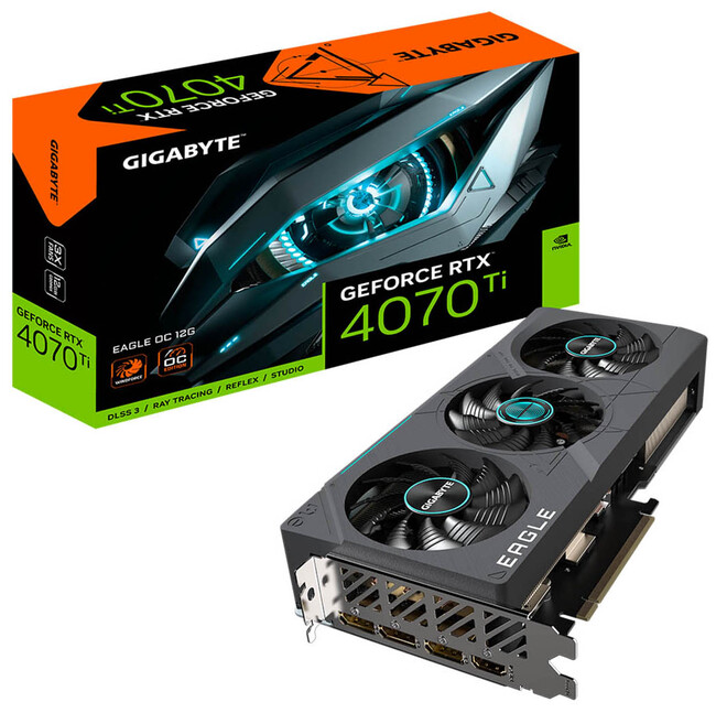 GeForce RTX 4070 TiAp3At@ڃI[o[NbNOtBbN{[huGV-N407TEAGLE OC-12GD R2.0v | GIGABYTE