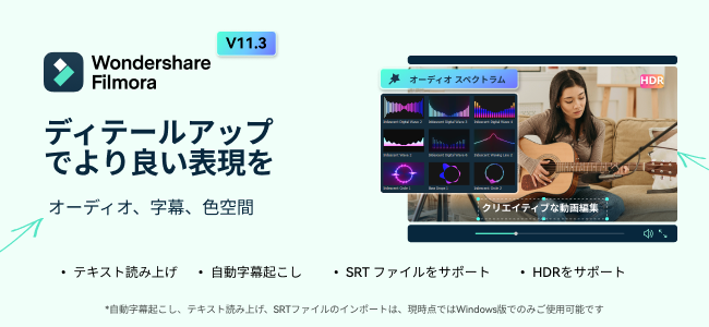 ҏW\tgWondershare Filmorao[W11.3ɃAbvf[g