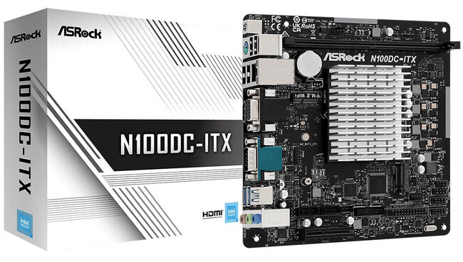 Intel(R) N100vZbT[ځAACA_v^[t@XΉ ^ Mini-ITX}U[{[huN100DC-ITXv | ASRock