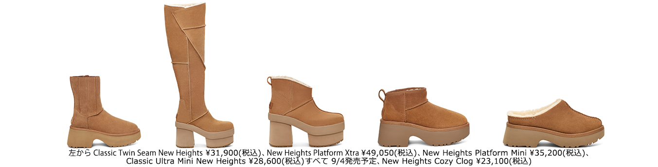 UGG A2024 H~RNVŃNVbNu[c̃t`CY uNEW HEIGHTSiVȍ݁jv֓