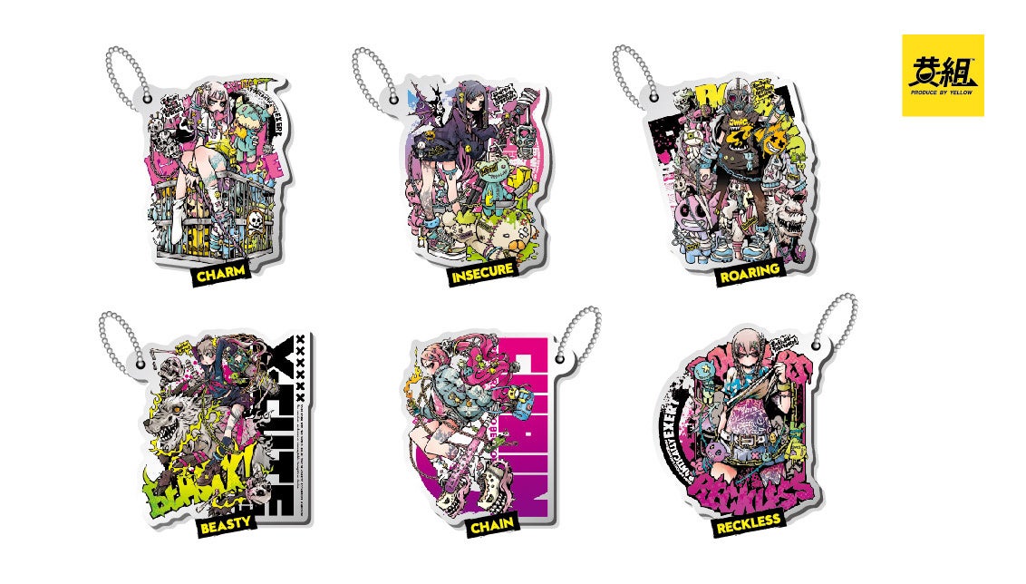 y2024NUzuProject.C.K X-CUTE COLLECTION Acrylic Key Chain Vol.3veXɂĔ̔Jn