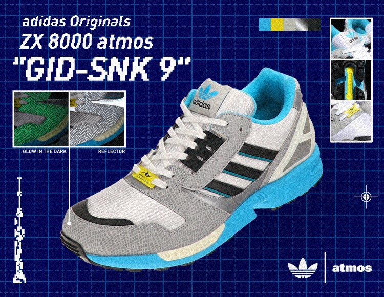 adidas Originalsatmos|閈NṔuZX8000 G-SNKvV^𔭕\