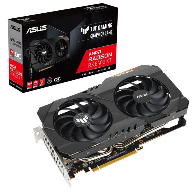 fABIOSApœKobNv[gAMD Radeon(TM) RX 6500 XTrfIJ[huTUF Gaming Radeon RX 6500 XT OC Editionv𔭕\