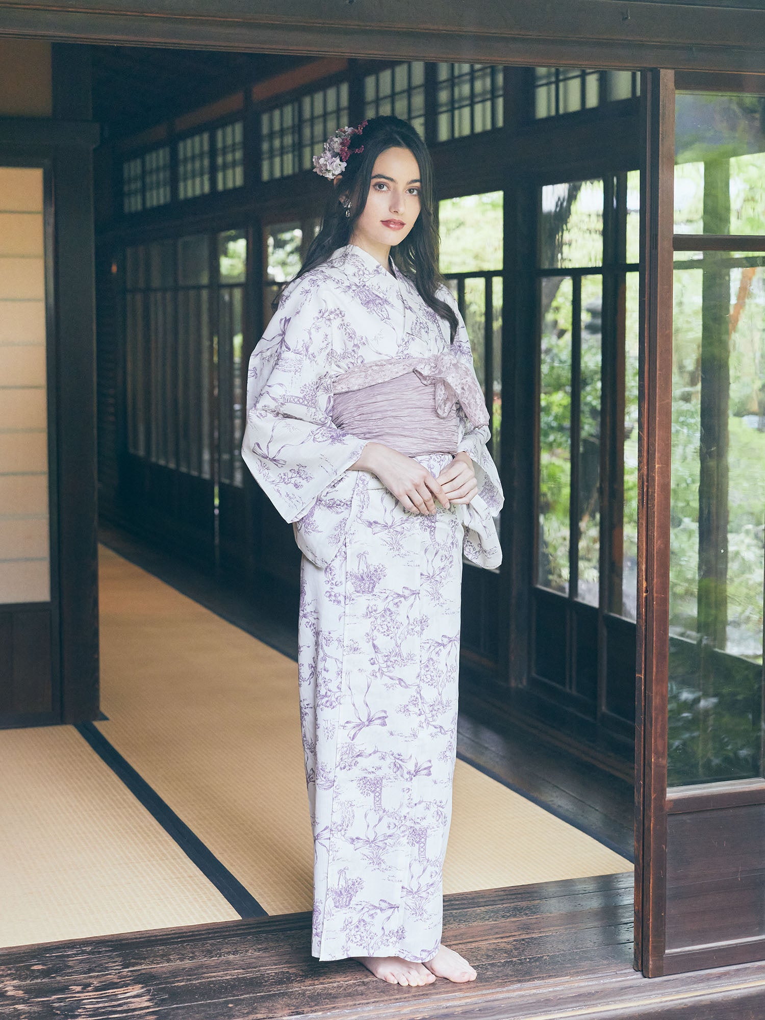 wMaison de FLEURꂽ{̉ - 2024 YUKATA COLLECTION - xg~Qhƃt`eCXg̉؂₩ȕ͋CDȂV엁