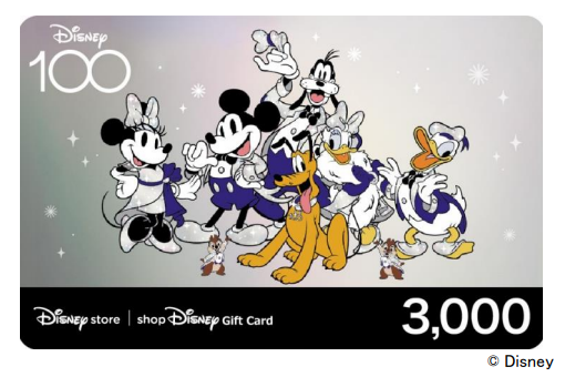 JCBAfBYj[100e[}̌fUCDisney store / shopDisney Gift Card𔭍s