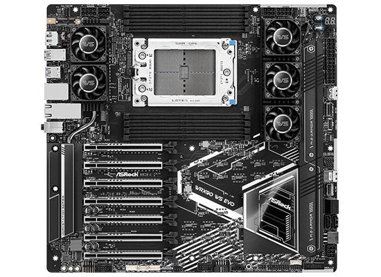 ASRockAAMD WRX90`bvZbg PCIe Gen5Xbg7ڂ[NXe[V}U[{[hwWRX90 WS EVOx