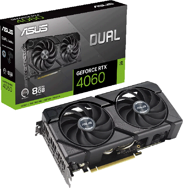 ASUSAGeForce RTX 4060 pfAt@ڃOtBbN{[hwDUAL-RTX4060-8G-EVOx