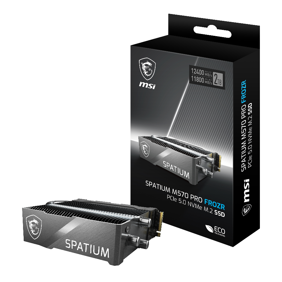 MSIASPATIUMV[YPCIe Gen5ΉM.2 SSDuSPATIUM M570 PRO PCIe 5.0 NVMe M.2 2TB FROZRv𔭔