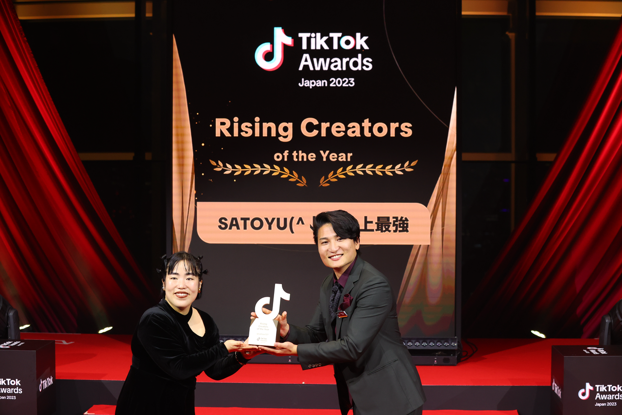 2023NATikTokŊ􂵂NGC^[\uTikTok Creator Awards Japan 2023v܎҂ICreator of the YeaŕuPeB[lv