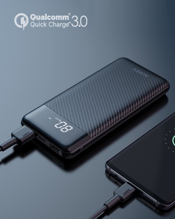 }[dKiPower Delivery 3.0&Quick Charge 3.0Ή10000mAheʃoCobe[uAUKEY PB-Y33v40IttLCDfBXvC