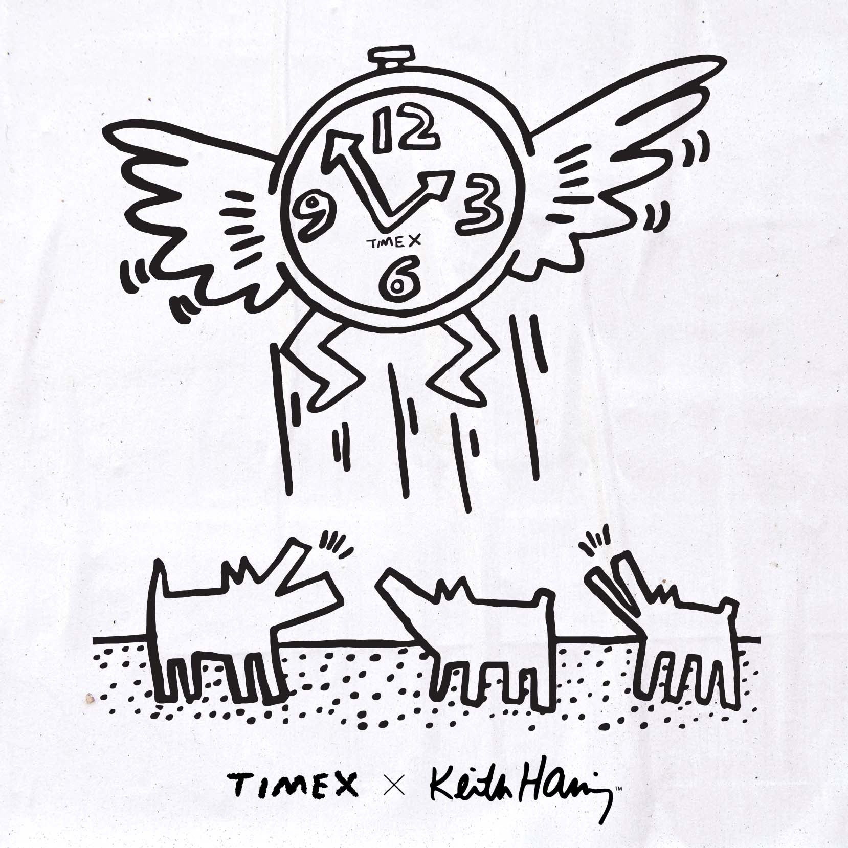 EIɗLȃXg[gA[eBXg̈lA L[XEwO(Keith Haring)Ƃ̃R{[Vf𔭔܂B [ICXgAɂĔ̘H胂f܂[
