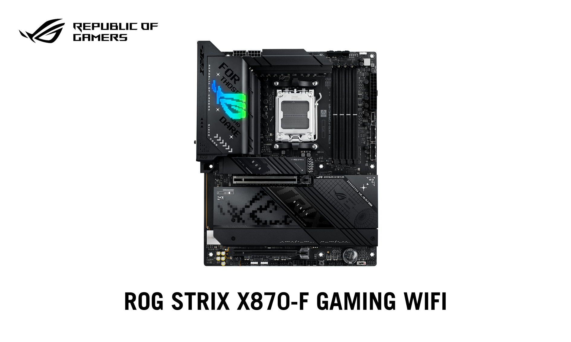 ASUS̃Q[~OuhRepublic of GamersAAMD AM5 \PbgΉROG STRIX X870}U[{[h2i\