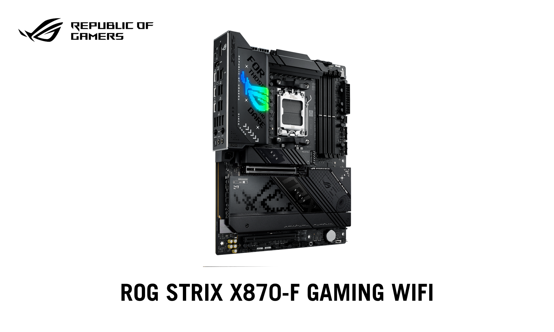 ASUS̃Q[~OuhRepublic of GamersAAMD AM5 \PbgΉROG STRIX X870}U[{[h2i\