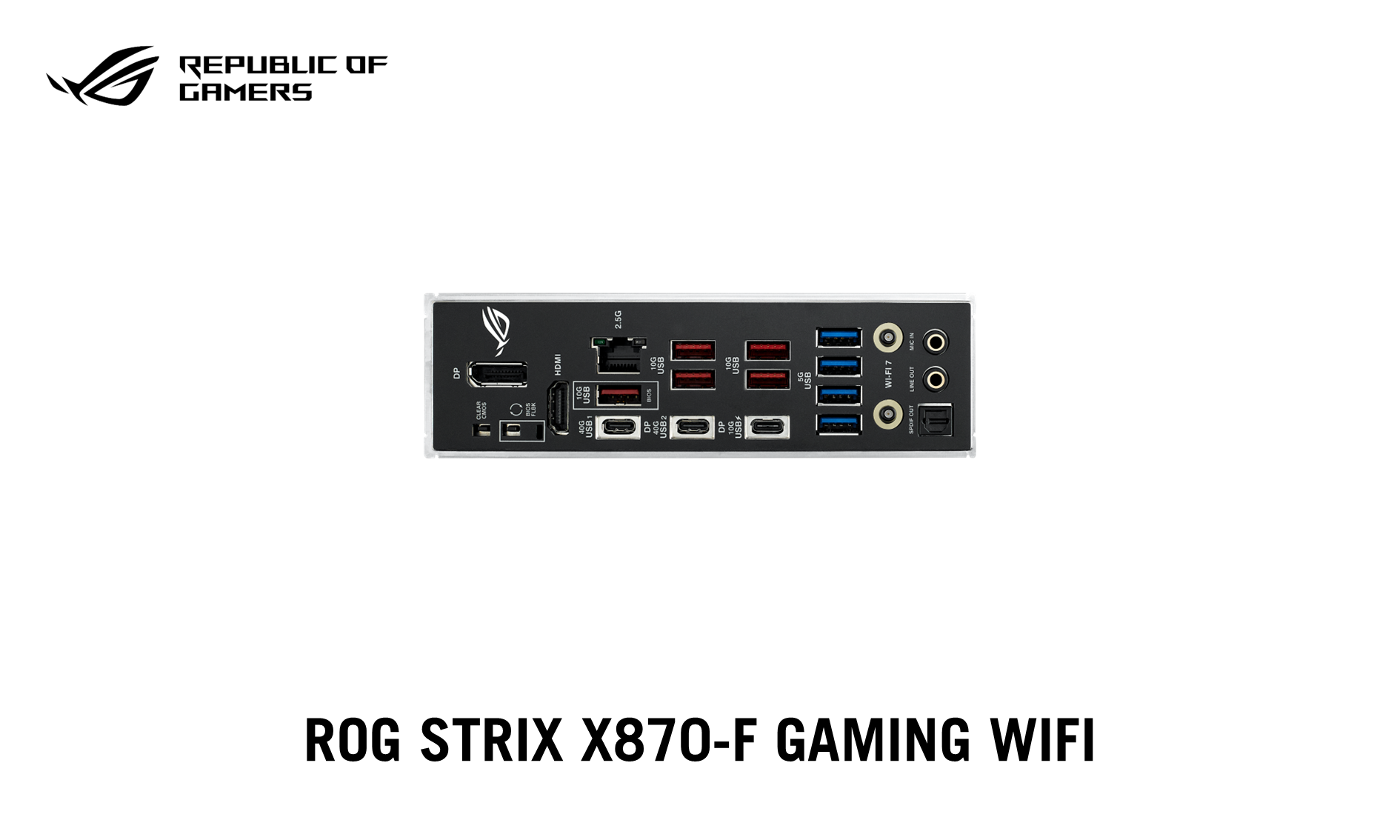 ASUS̃Q[~OuhRepublic of GamersAAMD AM5 \PbgΉROG STRIX X870}U[{[h2i\