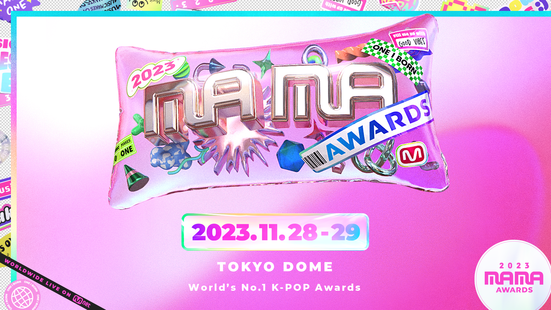 w2023 MAMA AWARDSx 1128A29 JÌIMAMAƂďƂȂ铌h[JÁIO[op\IlȃWƃO[oオuyvňɂȂ