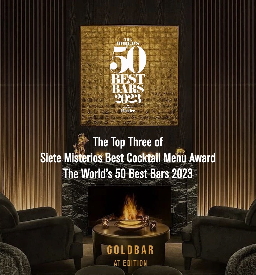 yGfBVՃmzGold Bar at EDITIONThe Worldfs 50 Best Bars 2023 xXgEJNej[EA[h TOPRɑIoI