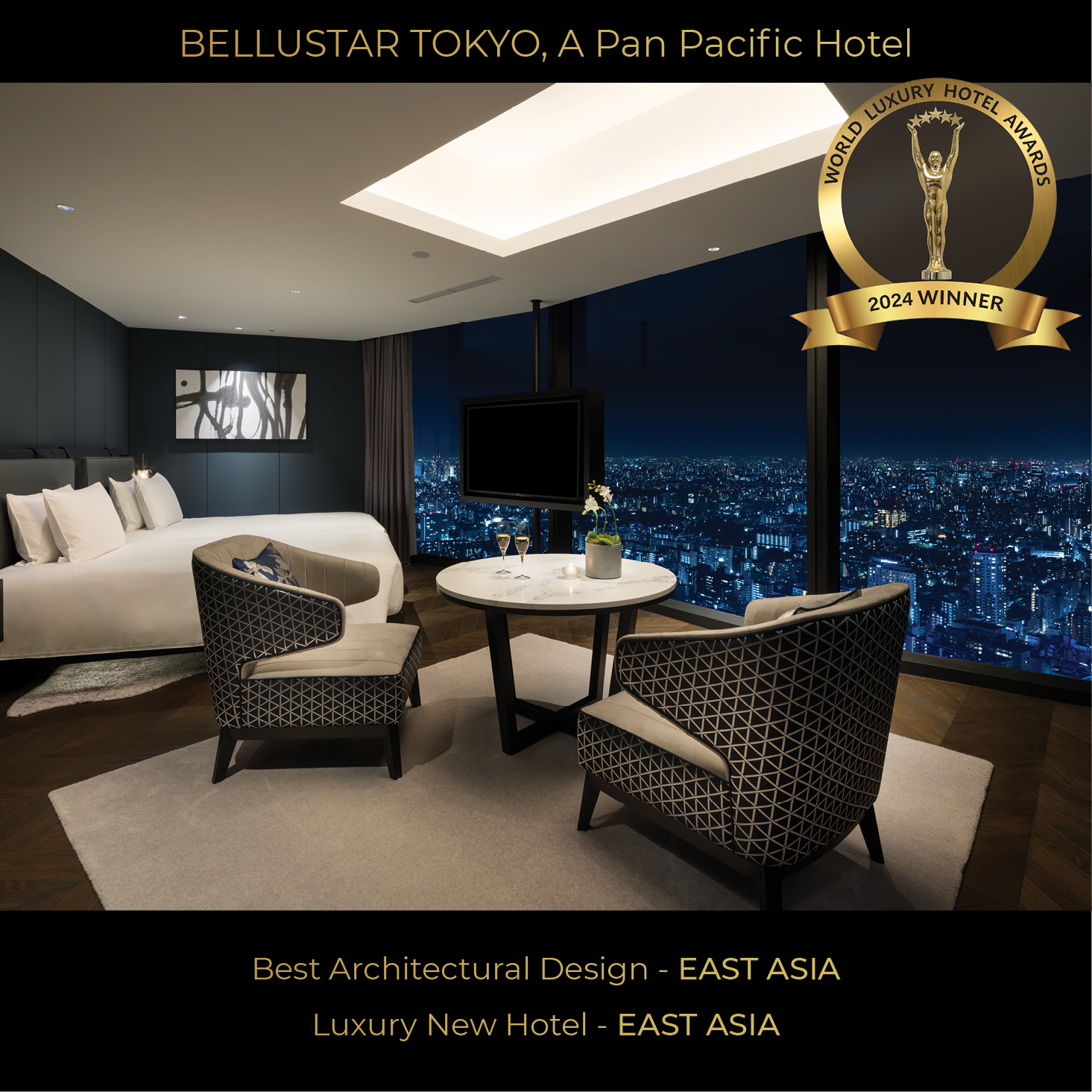 BELLUSTAR TOKYO, A Pan Pacific HoteluWorld Luxury Awards 2024ṽzeƃXpɂčv5̏܂