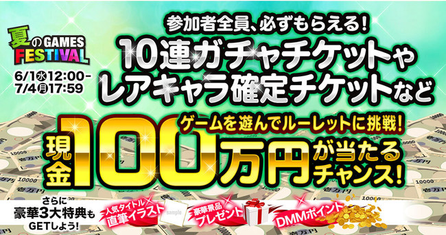 DMM GAMESuĂGAMES FESTIVALv𐷂グ悤I50,000~RTLy[JÒI